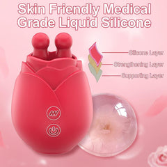 Rose Juliet - Double Tongue Lick Shaker clitoral nipple orgasmic sex toy