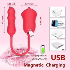 Big Mouth Tongue Licking Vibrator Female Masturbation