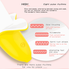 8-Speed Adjustable Banana Vibrating Wand