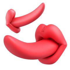 Honey Tongue 5th Generation Wireless Remote Control Vibrator Simulated Lips and Tongue 10 Frequency Vibration Wearable Vibrator