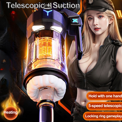 High Explosive Grenade Aircraft Cup Telescopic Vibration Heating Male Masturbation Device