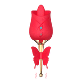 10-Frequency Vibration Tongue Licking Rose Vibrator