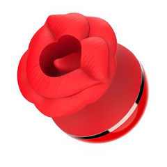Rose Lip Suction Tongue Licking Massager Clitoral Stimulator