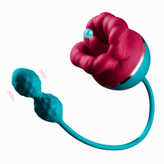 Big Mouth Vibrator 3 In1 Tongue Licking Suction G Spot Vibrator With Vibrating Dildo