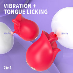 Roman 9 Frequency Tongue-licking Rose Toy