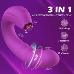 3 In 1 Female Clitoris Breast G-spot Stimulator
