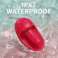 Tongue Shape Licking Nipples Clit Stimulation Vibrators For Women