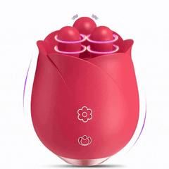 S475 Three Pistils Tongue Kneading And Vibrating Rose Toy