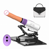 Leather Bag Machine X5x7 Sex Machine Masturbation Pumping Gun With Dildos