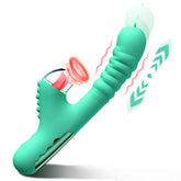 Small Dinosaur Vibrator - Multi-frequency Telescopic Tongue Sucking Clit Stimulation Vibrator
