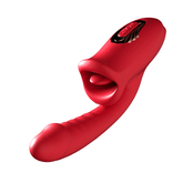Rose Muncher Mouth Shaped Lip Biting Vibrator With G Spot Vibrator