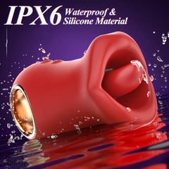 3IN1 Handle Mouth-Shaped 10 Tongue Licking Kissing