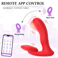 Remote Control Silicone Vibrator 10 Vibration Heating Prostate Massager