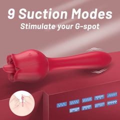 Tongue Rose & G-Sport Sex Toy Oral Licking Stimulate Masturbate Adult Toys Massager For Women