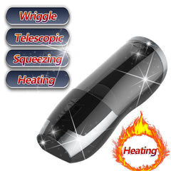 Heating Piston Airplane Cup Men's Electric Telescopic Full-automatic Masturbator