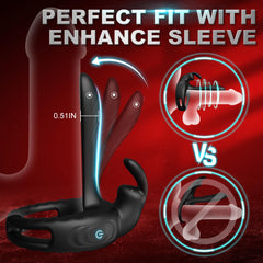 Bunny Ring III Vibrating Cock Ring Penis Ring with APP, Couples Sex Toys Vibrators