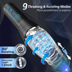 Gawk Gawk 4000 Masturbator Masturbating Electric Sex Toy for Men with 9 Vibration and Telescopic Modes