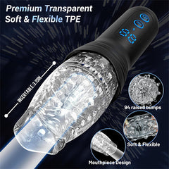 Gawk Gawk 4000 Masturbator Masturbating Electric Sex Toy for Men with 9 Vibration and Telescopic Modes