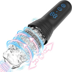 Gawk Gawk 4000 Masturbator Masturbating Electric Sex Toy for Men with 9 Vibration and Telescopic Modes