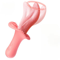 Rose Realistic Tongue Licking Massage Vibrator
