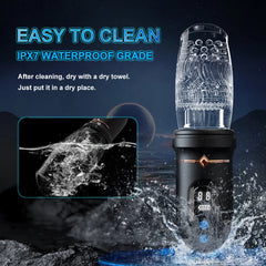 Gawk Gawk 9000 LED Automatic Electric Piston Rotating Sucker Male Blowjob Masturbator