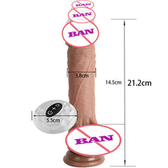 Waterproof 7 Frequency Retractable Swing Dildo