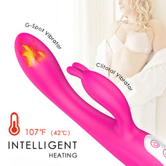 Female Masturbation Device Rabbit Heated Vibrator Waterproof