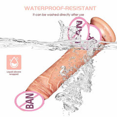 Waterproof 7 Frequency Retractable Swing Dildo