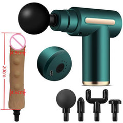Massage Gun Modified Hand-Held Cannon Head Massage Female Masturbation Penis Back Court Vibrator