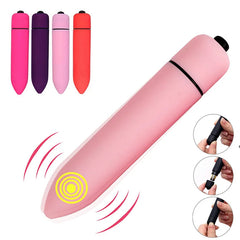 Fun Vibrator Mini Bullet Jump Egg Ten Frequency Vibration Tip Frosted Bullet