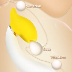 Rotating Banana Vibrator Sucking Double Vibration Masturbation Sex Toy
