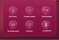 Fashion Women's Masturbation G-spot Stick Sucking Vibrating Stick Husband And Wife Share Adult Articles