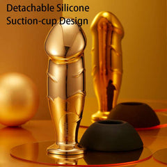Drunken King Kong Gilded Prostate Massager Masturbation Stick Anal Plug