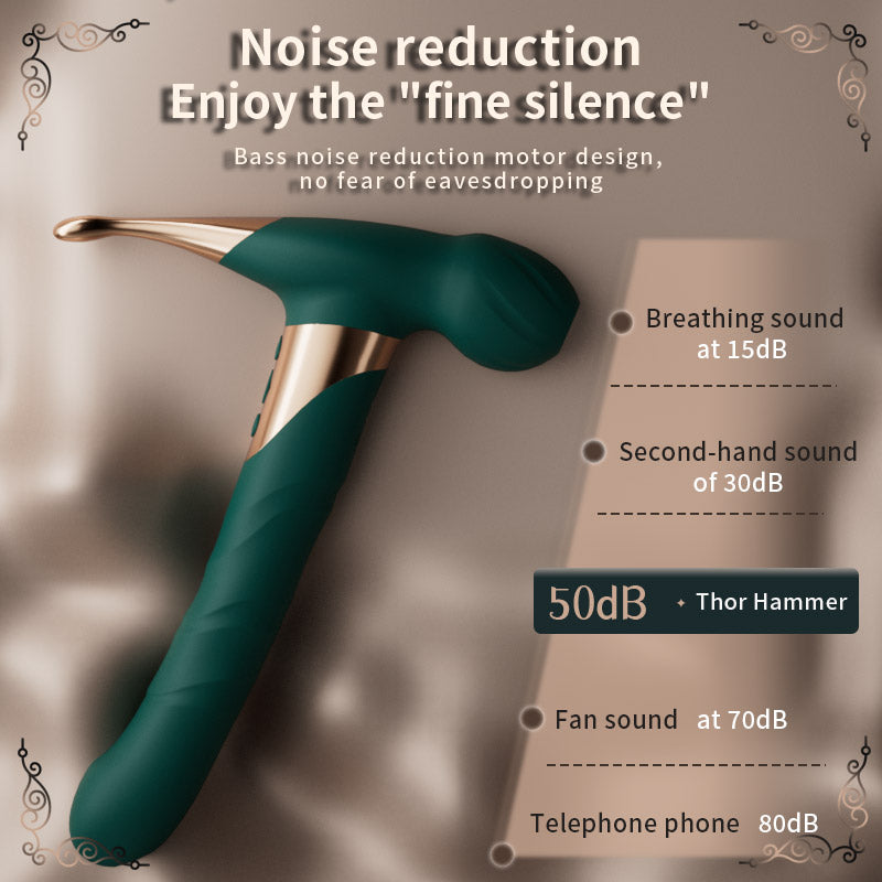 Lurevibe -Thor Hammer - Telescopic Sucking Vibrator G-spot Stimulation