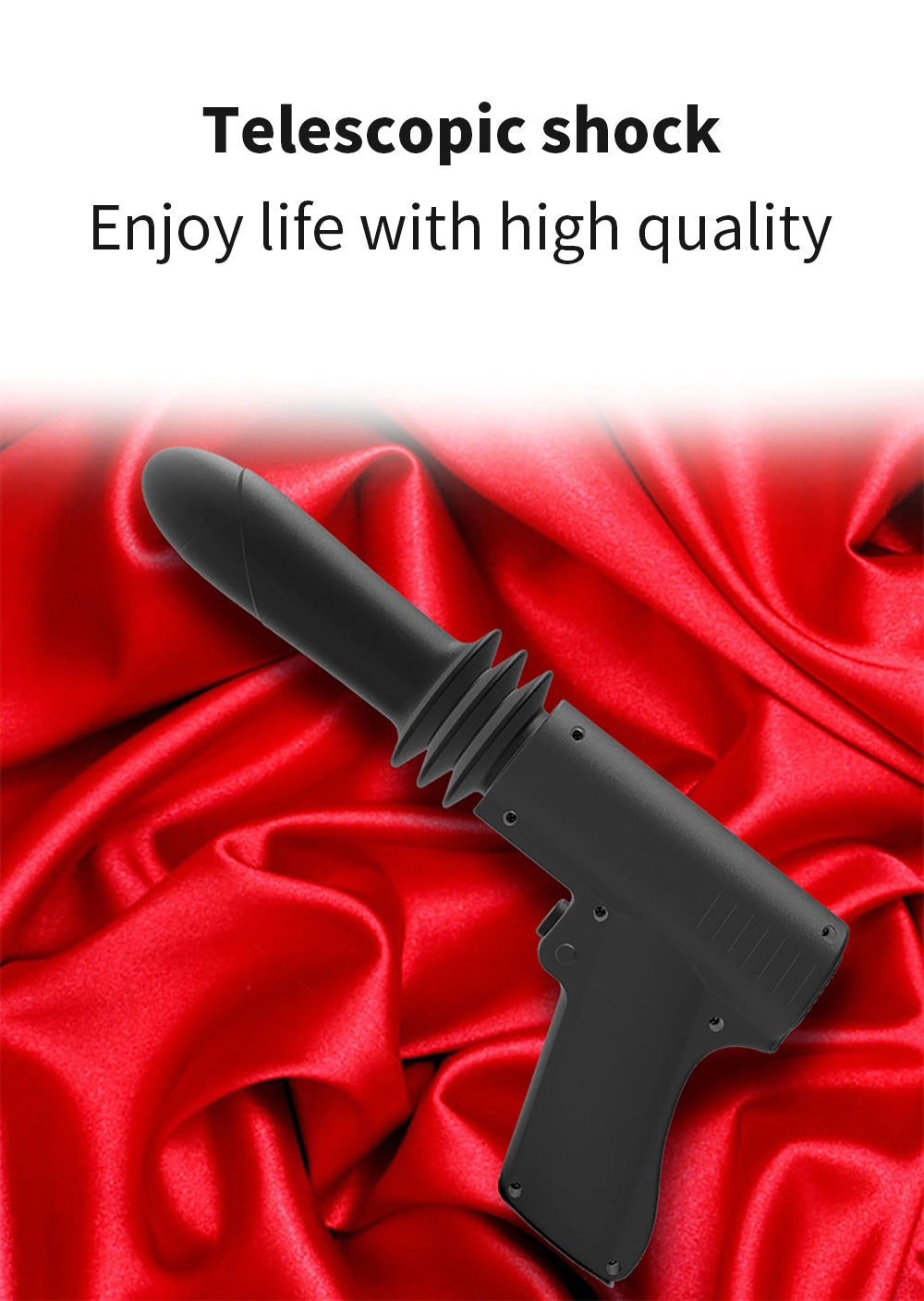 Pistol - Woman Telescopic Vibrator Men G Spot Anal Pussy Gun Dildo Toy