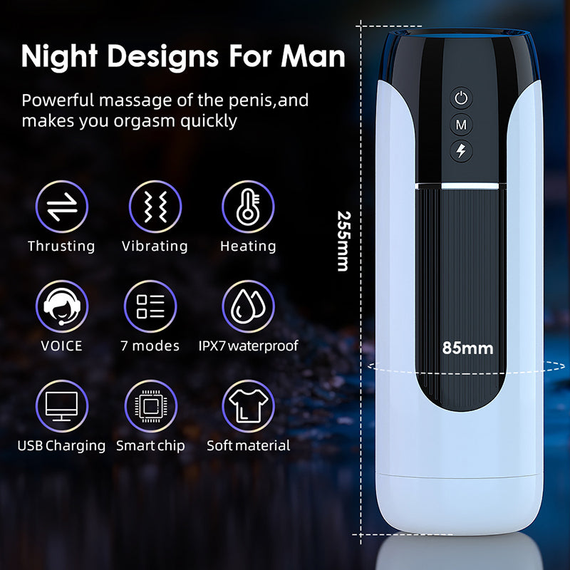 Fully Automatic Male Telescopic Vibrating Masturbator