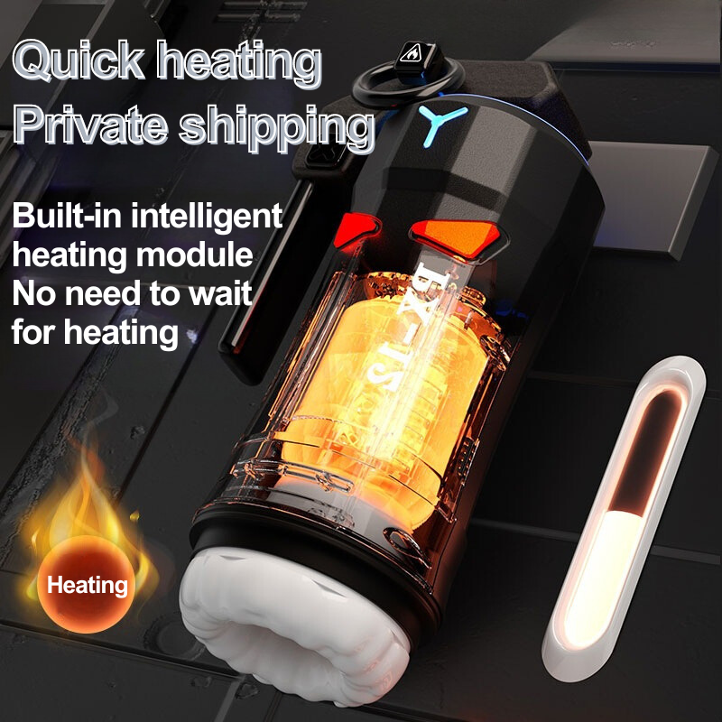 High Explosive Grenade Aircraft Cup Telescopic Vibration Heating Male Masturbation Device