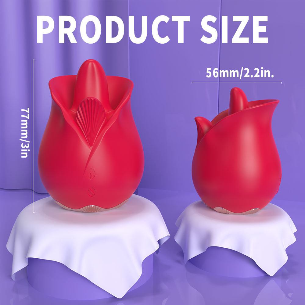 Roman 9 Frequency Tongue-licking Rose Toy
