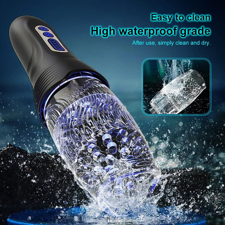 Gawk Gawk 3000 PRO Male Rose Thrusting Rotating And Vibrating Oral Sex Masturbation Cup