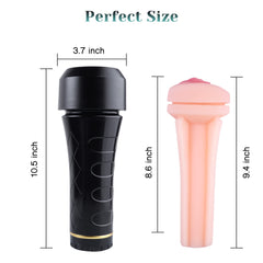 Male Masturbators Cup  Realistic Textured Pocket Vagina Pussy Masturbation Stroker