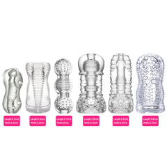 Male Delay Trainer, Masturbation Cup, Transparent Aircraft Cup