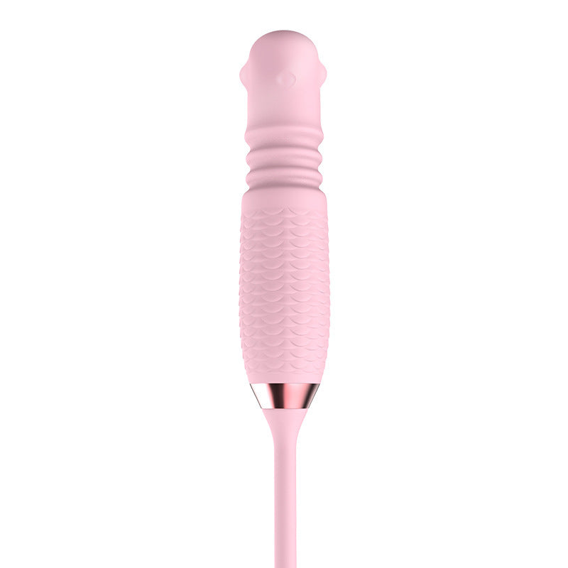 Purple Rose Toy Rotating Pearls Telescopic Tongue-licking Vibrator
